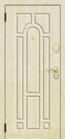 Фото №2 «Бежевая дверь из металла светлая №20»